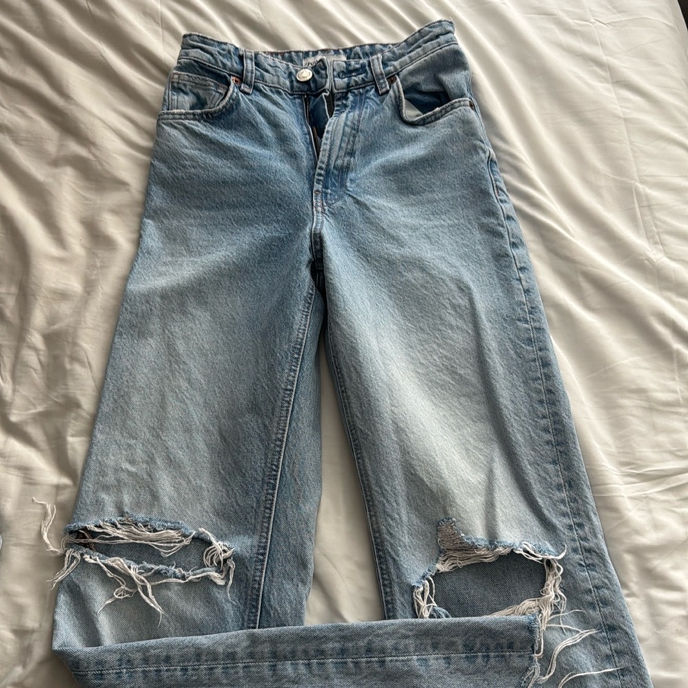 Zara high waisted flare jeans